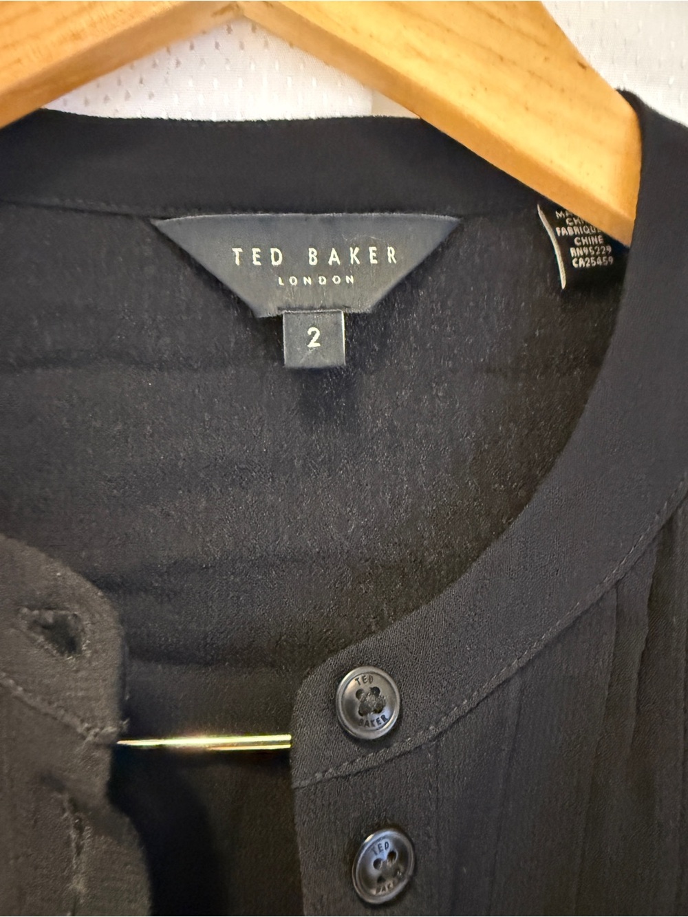 Ted Baker Black Sleeveless Blouse